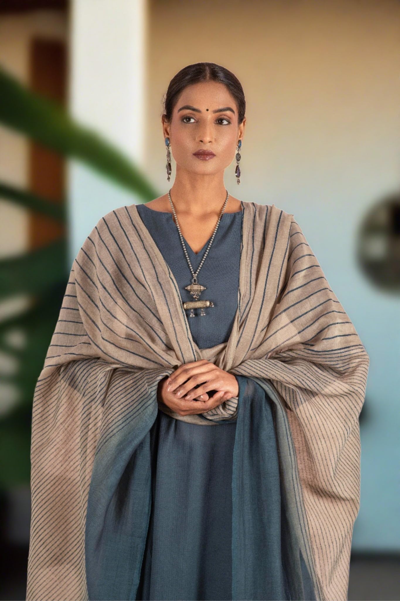 ANNI DESIGNER Women's Rayon Blend Solid Straight Kurta with Pant & Dupatta