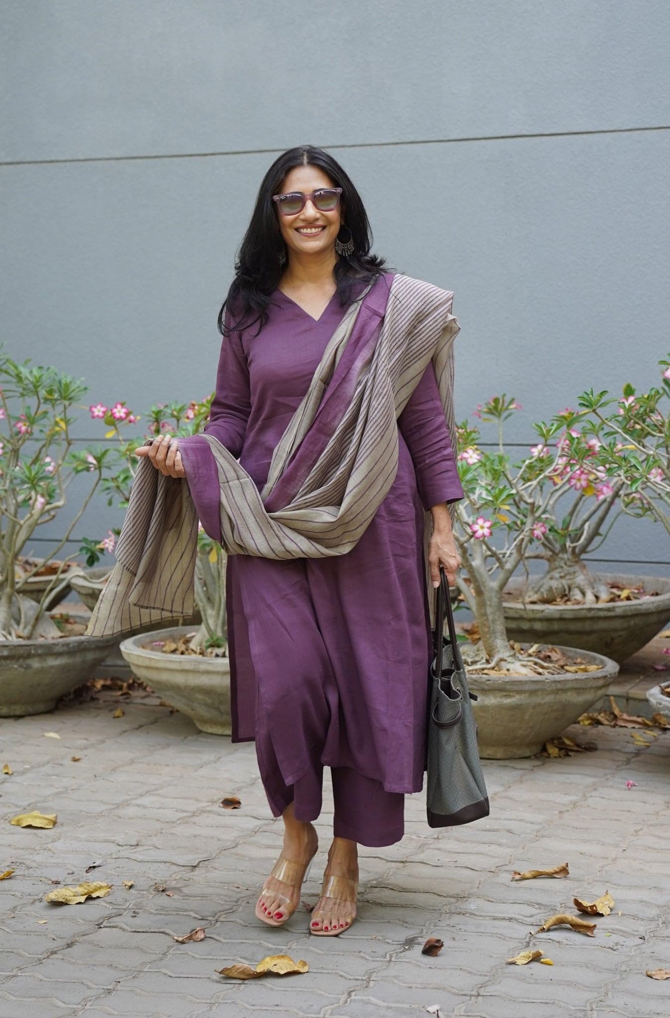 ANNI DESIGNER Women's Rayon Blend Solid Straight Kurta with Pant & Dupatta